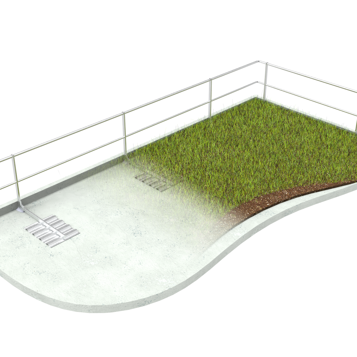 Neues Gr&uuml;ndach-Gel&auml;nder